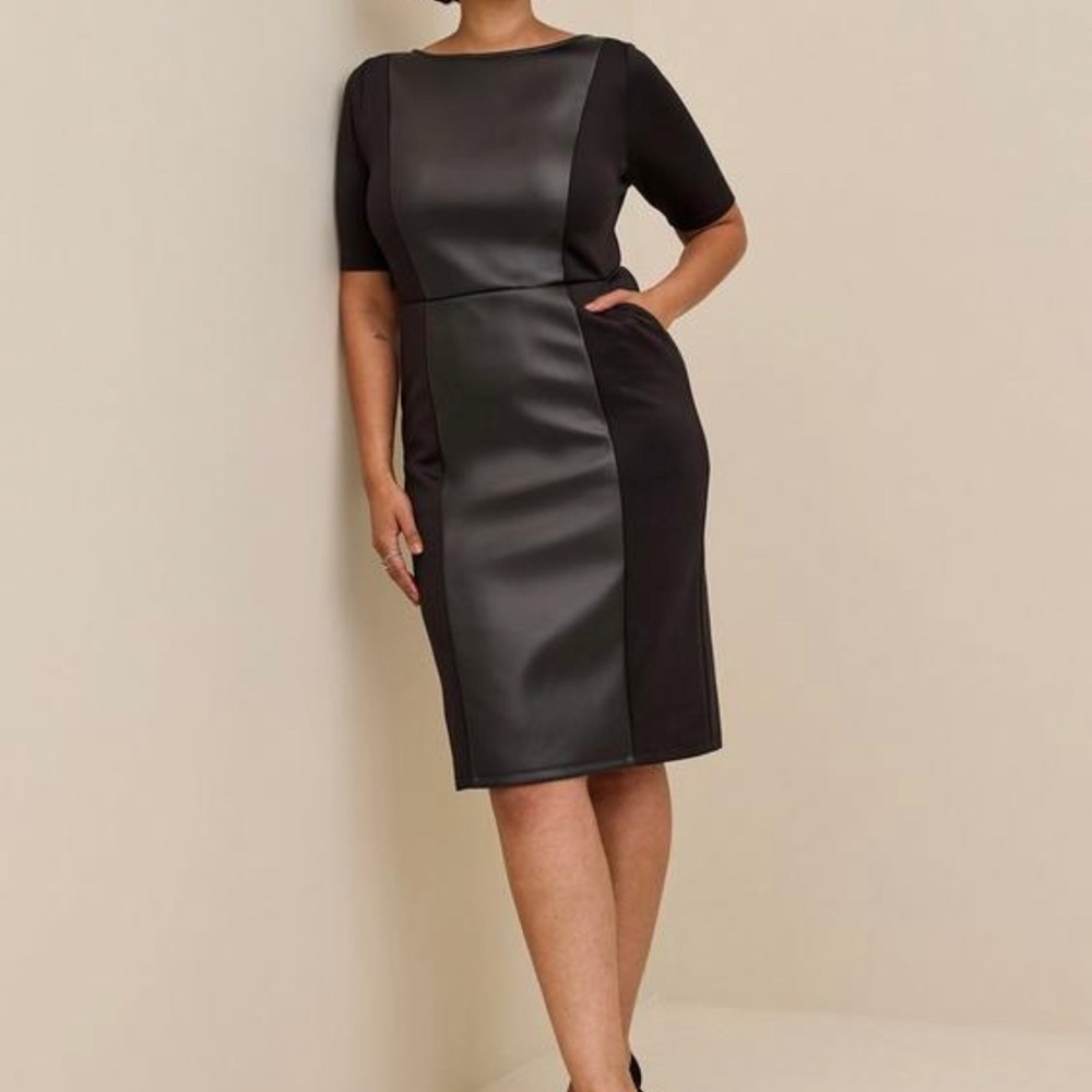 Black torrid Pleather Dress